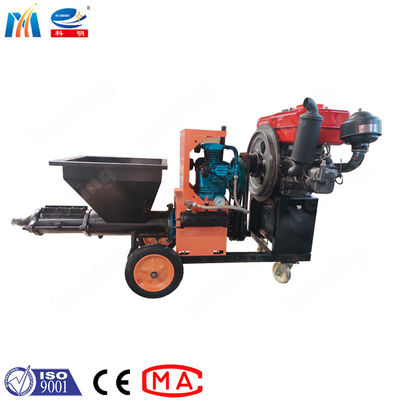 Diesel Construction Mortar Spraying Machine Mortar Plaster With Famous Engine