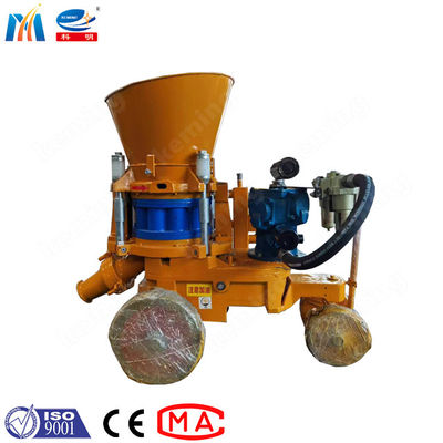Compact Air Driven Dry Shotcrete Machine with 10L Capacity Anti-Stick Material and Steel Liner Plate
