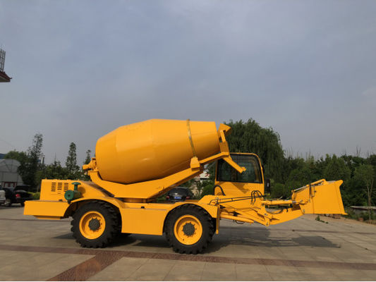 1/3.5/5/5.5m3/H Concrete Drum Mixer With 270° Rotation And 720L Water Tank Capacity