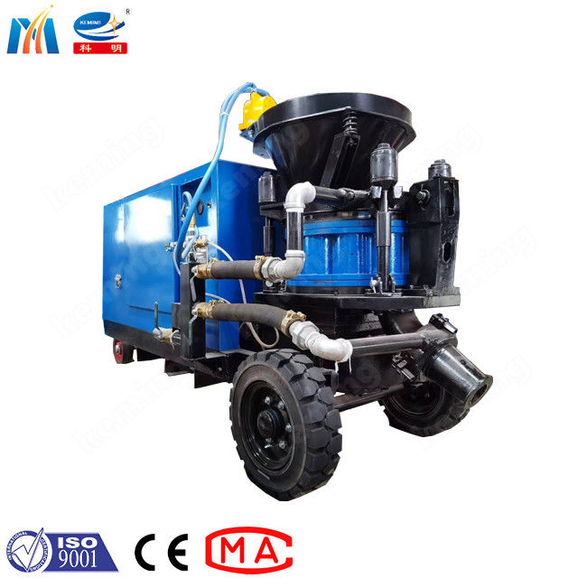 KPZ - 7 Diesel Concrete Jet Gunite Equipment  22 hp For Construction Pit Support