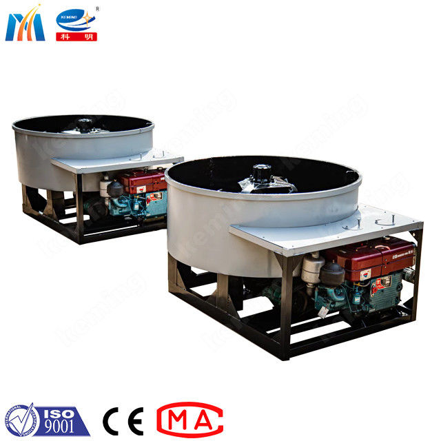 Pan Diesel Concrete Mixers With Liner And Customized Wheels