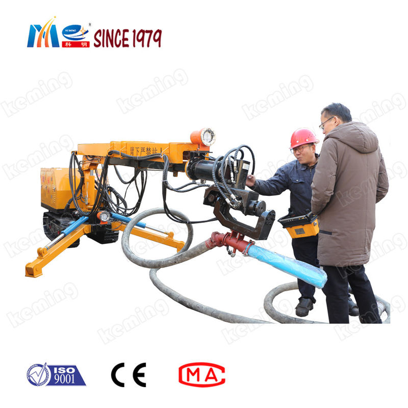 One Person Operate Shotcrete Robot 6M Spraying Height Concrete Sprayer With outrigger