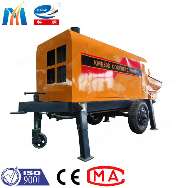 Keming Diesel Mini Concrete Pump Machine For Wet Concrete Conveying
