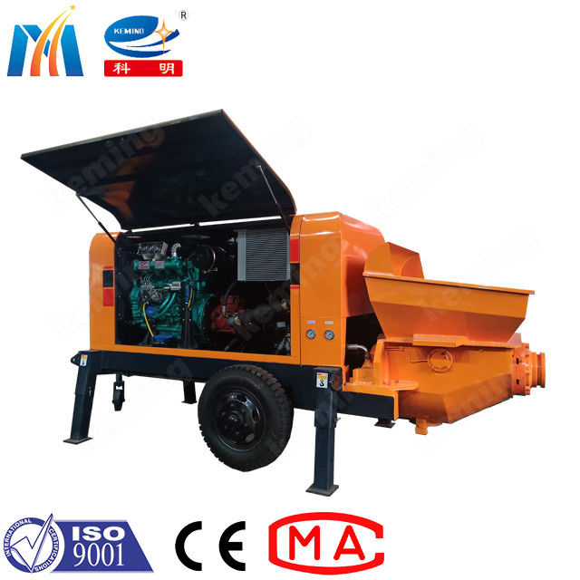 Q345B Small Portable Concrete Pumping Machine 45kw 100m3/H Max Output