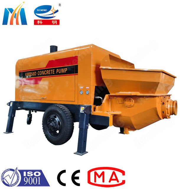 180mm Cylinder Small Concrete Pump 80Bar High Pressure Diesel Concrete Pump