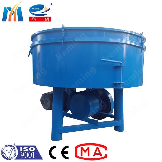 Kjw 750 L Flat Mouth Concrete Pan Mixer Equipment For House Construction