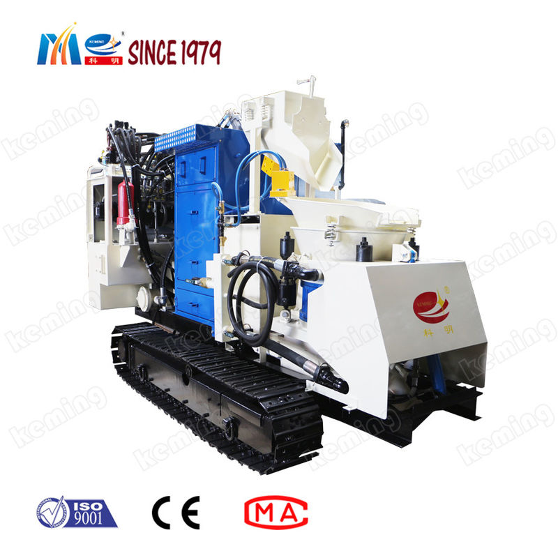Full Hydraulic Remote Control Dedusting Shotcrete Machine For Mining Tunnel