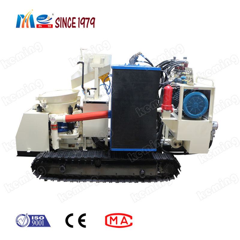 Full Hydraulic Remote Dedusting Shotcrete Machine 500M Spraying Distance