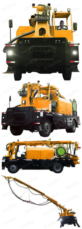 Customized Left Side Driving Shotcrete Truck 16t Robotic Shotcrete Machine