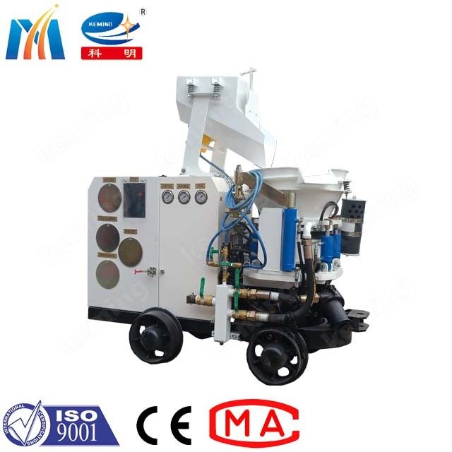 500M Concrete Spraying Distance Dry Shotcrete Parts 7.5 Kw Remote Conveying Gunite Machine