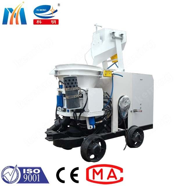 500M Concrete Spraying Distance Dry Shotcrete Parts 7.5 Kw Remote Conveying Gunite Machine
