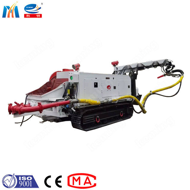 Remote Control Shotcrete Robot with 15m Max Spraying Distance and 4 Outriggers for Stable Operation