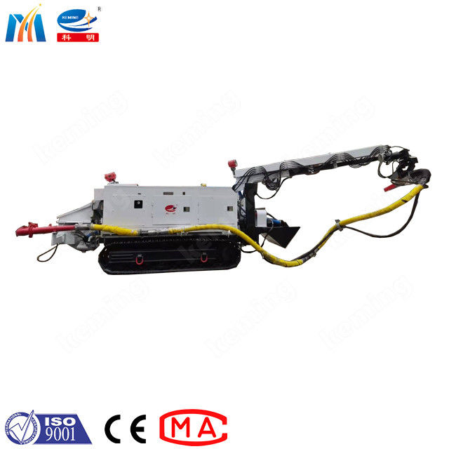 Remote Control Shotcrete Robot with 15m Max Spraying Distance and 4 Outriggers for Stable Operation