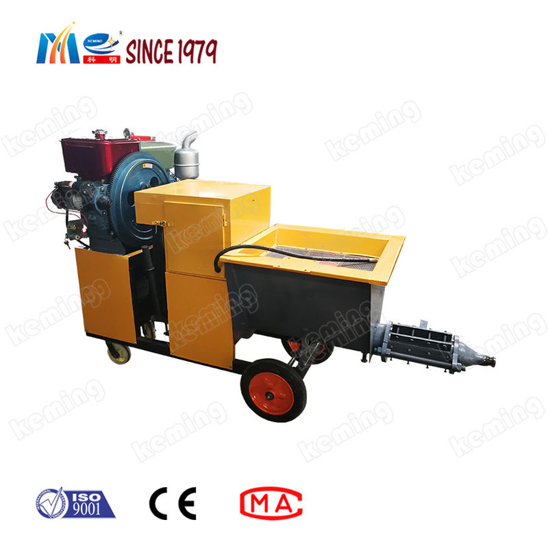 Diesel Engine KLW Series Mortar Spraying Machine In Construction Site