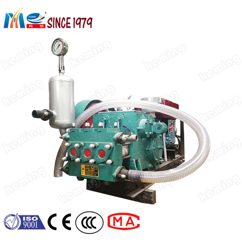 Diesel Engine Three Cylinder Pump Grout Piston Pump Mud Pumps With Pressure Gauge