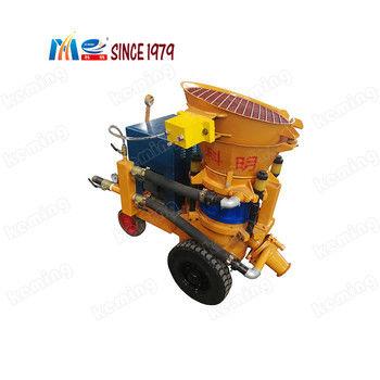 100L Hopper Capacity Dry Shotcrete Machine Gunite Machine For Tunnel 200m Max Delivery Distance