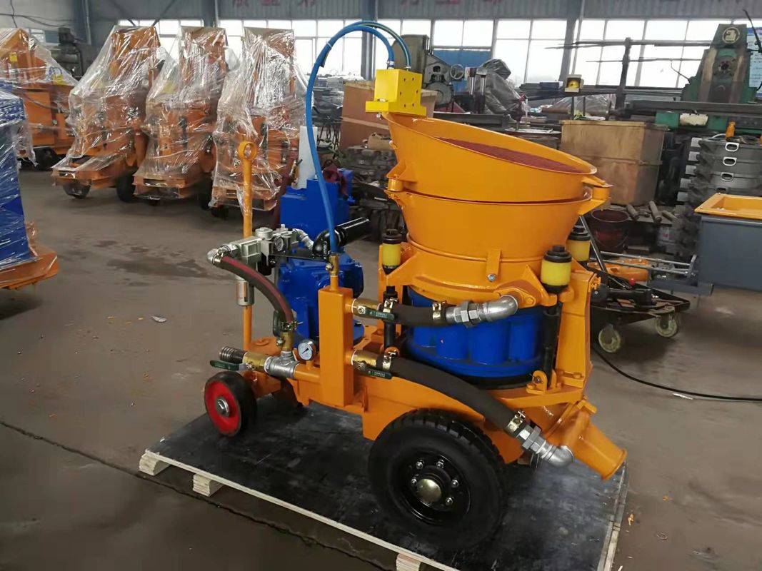 Compact Air Driven Dry Shotcrete Machine Gunite equipment rotor type