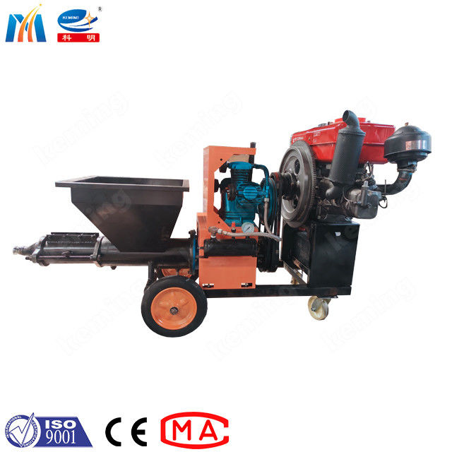Diesel Construction Mortar Spraying Machine Mortar Plaster With Famous Engine