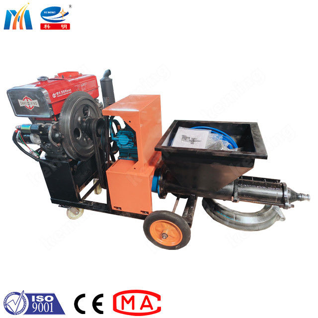 Diesel Construction Mortar Spraying Machine Mortar Plaster With Famous Engine