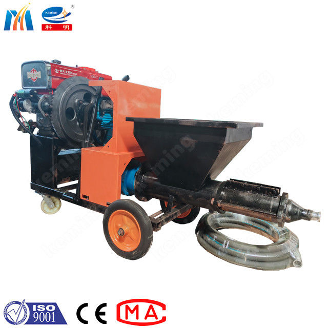 Diesel Construction Mortar Spraying Machine Mortar Plaster With Famous Engine