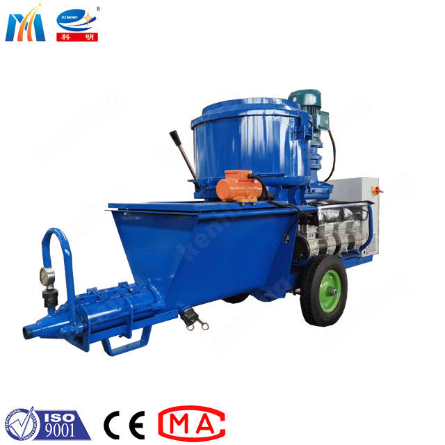 Customized Keming Plaster Spraying Machine Screw Mixer Mortar With Frequency Changer