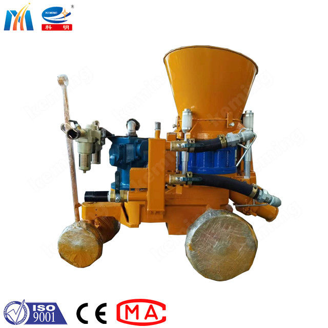 Compact Air Driven Dry Shotcrete Machine with 10L Capacity Anti-Stick Material and Steel Liner Plate