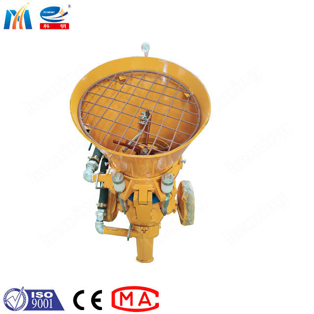 Compact Air Driven Dry Shotcrete Machine with 10L Capacity Anti-Stick Material and Steel Liner Plate