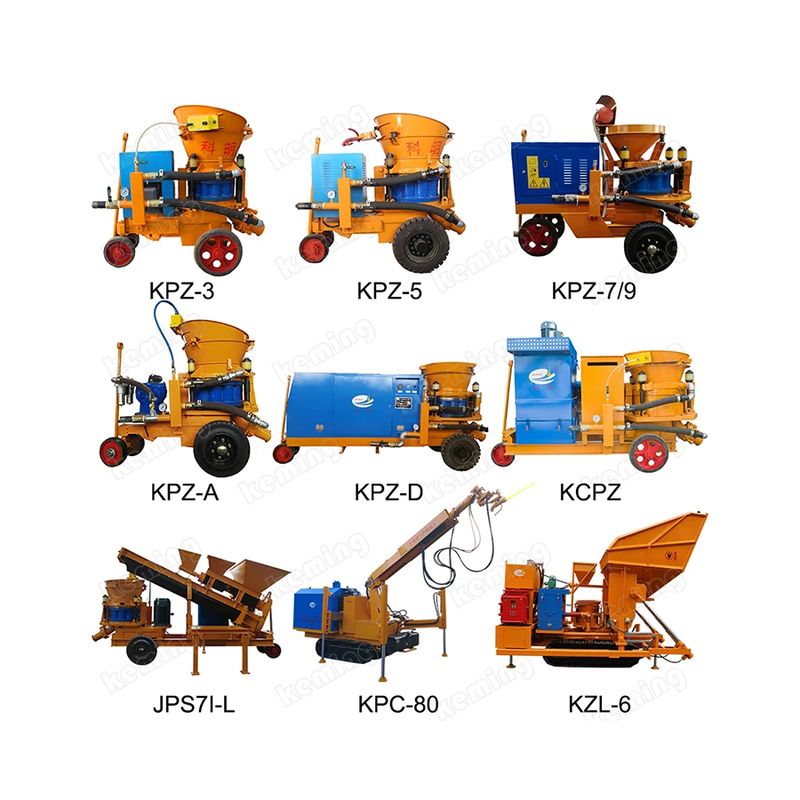 compact Gunite Machine Max. Output Capacity 2-9m3/H For Construction