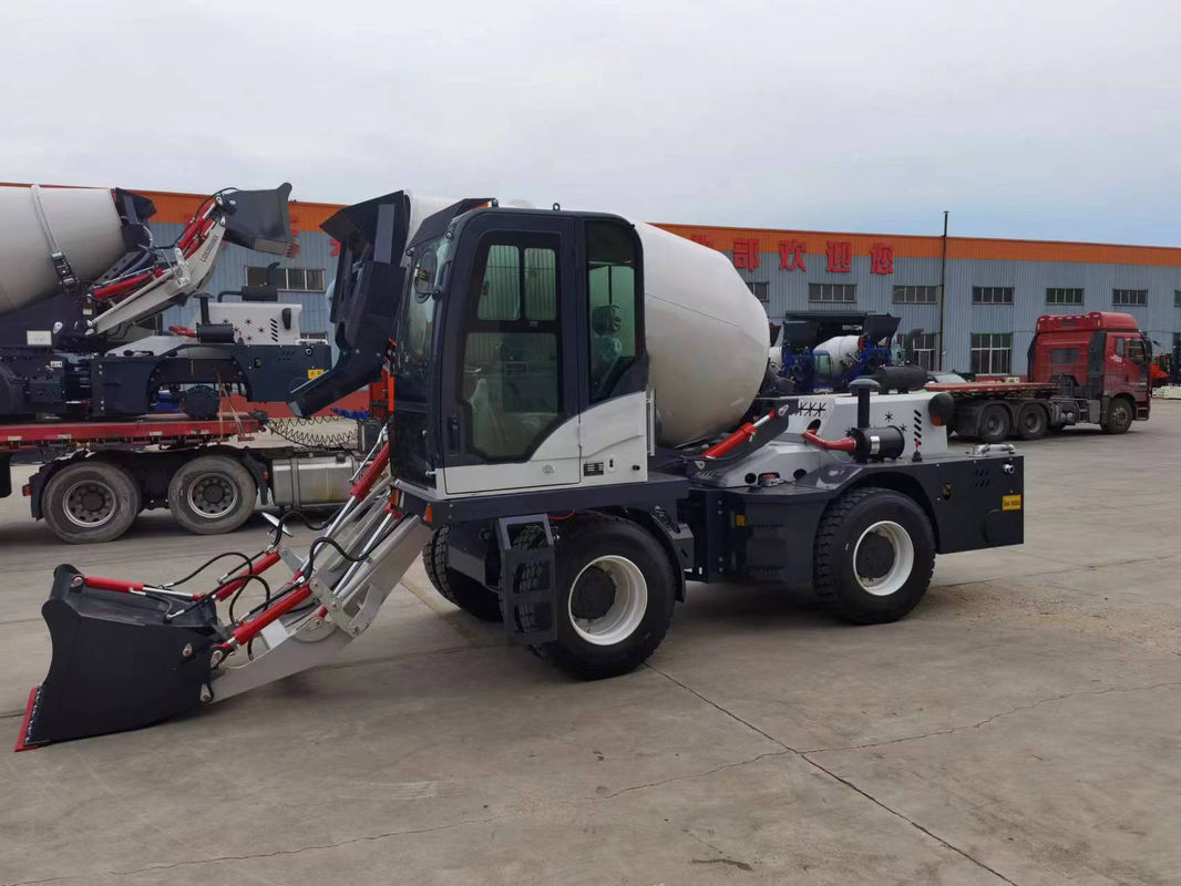 Customized Diesel Engine Concrete Drum Mixer With Self Adding Water Supply 8500kg