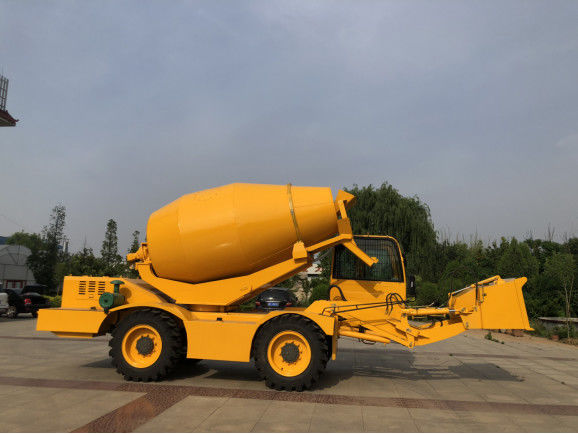 1/3.5/5/5.5m3/H Concrete Drum Mixer With 270° Rotation And 720L Water Tank Capacity
