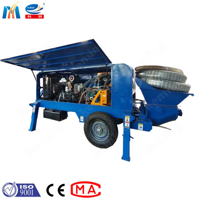 Wet Gunite Machine Hydraulic Concrete Pumps S Tube Valve Concrete Shotcrete Pumping